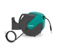 VONROC Enrouleur automatique de tuyau d'air PRO VONROC - Incl. tuyau d'air de 30m, tuyau d'entrée de 1m et kit de montage mural - 17 bar/250 PSI - Raccords universels EURO/DIN 7.2mm