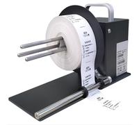 Enrouleur automatique d'étiquettes, 100-240 V, 50/60 Hz, sortie 24 V, vitesse de 1 à 25,4 cm/s, réglage de la vitesse en continu à 9 vitesses, design compact, idéal pour les bureaux