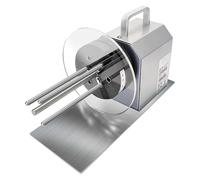 Enrouleur automatique d'étiquettes, enrouleur électrique, vitesse réglable, tubes en papier de 25 à 38 mm, enroulement bidirectionnel, machine à rouleaux d'étiquettes synchronisée avec l'imprimante