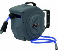 Enrouleur automatique orientable de tuyau d'air polyuréthane 12 bar 8x12mm 15+1m 1/4' DRAKKAR - 09340