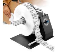 Enrouleur automatique pour impression de codes-barres avec vitesse et pression réglables, idéal pour l'étiquetage industriel