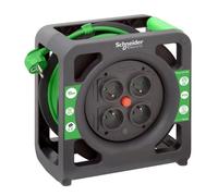 Enrouleur bricolage compact HO5VVF 3G1,5 4 prises - 15 mètres