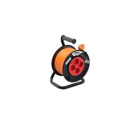 Enrouleur bricolage H05VV-F 3G D1,5 mm² Debflex 25 m 4 prises - 601259