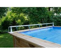 Enrouleur de bâche à bulles pour piscine en bois Ubbink Xtra