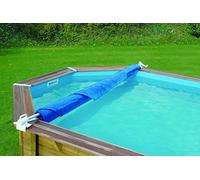 Enrouleur de bâches de piscine UBBINK - léger et amovible - pour piscines jusqu'à 4.7m