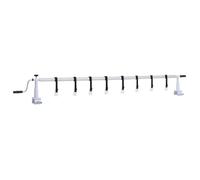 vidaXL Enrouleur de bâche de piscine – base en plastique – longueur 1,37–6,15 m – 7 tubes