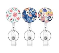 Enrouleur de badge - Clip vertical compact - - Pour hommes, femmes, garçons, jeunes, adolescents, fils, enseignants, étudiants, infirmières, écoles et activités en plein air