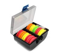 Enrouleur de bas de ligne en mousse EVA dans une boîte de rangement pour pêche en mer avec aiguilles fixes