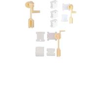 Enrouleur de bobine de couture manuel à manivelle avec bobines en plastique pour broderie, point de croix, loisirs créatifs, comprend des cartes de bobine blanches