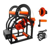 Enrouleur de bobine électrique de filament 3D avec poignée pour bobines de 20 cm, enrouleur universel de fil de soudure/fil de soudure, s'enroule soigneusement sans s'emmêler pour l'impression 3D