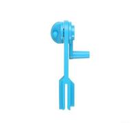 Enrouleur de bobine en plastique léger et manuel pour organiser les fils et les câbles (bleu)