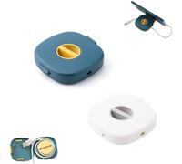 Enrouleur De Câble 2 En 1 Avec Support Pour Téléphone, Organiseur De Câbles Durable Et Support De Chargement, Gestion Des Câble Rétractables, Organiseur D'enrouleur De Câbles (2 pièces-C)