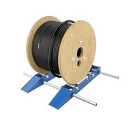 Enrouleur de câble 2 en 1, haute performance, avec roulettes, 30 à 120 cm, 3 positions, pour rouleaux ronds en nylon, fer et bois, jusqu'à 1 T