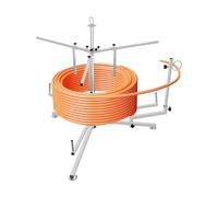 Enrouleur de câble 200 kg pour PEX PERT et tuyaux de chauffage | Capacité de charge de 200 kg, tube jusqu'à 600 m, hauteur réglable de 75 à 100 cm, 3 niveaux et sac de transport pour