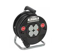Enrouleur de câble 25m 4 prises à clapets BRENNENSTUHL