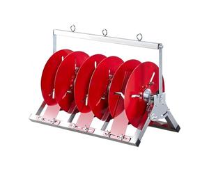 Enrouleur de Câble à 3 Roulements, Support d'enrouleur de Câble | Enrouleur de Câble en Acier Inoxydable, Enrouleur de Tuyau d'arrosage, Enrouleur de Câble, 52*28*35cm