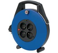 Brennenstuhl Enrouleur de câble domestique Confort-Line 10m Fabrication Française 1102731 Noir/Bleu