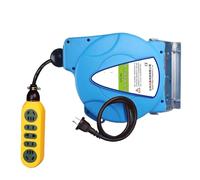 Enrouleur de câble d'alimentation rétractable Automatique 10 m, Tambour télescopique, Enrouleur électrique, Tuyau 3000 W Atelier, Bricolage