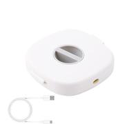 Enrouleur de câble de charge - 7,2 x 7 x 1,5 cm, enrouleur de câble rétractable avec support de téléphone, caisse à monnaie pour salon, chambre, dortoir, navetteur, adolescents, adultes