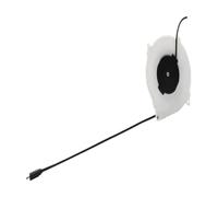 Enrouleur de câble de rétractable automatique avec connecteur de type C, boîtier ignifuge en ABS, entrée 100-240 V AC, sortie 5 V 2 A DC, for rangement compact du cordon d'alimentation(3metersTYPE-C)