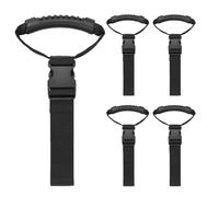 Enrouleur de Câble d'Extension - Lot de 5 Lanières Garage pour Accessoires Camping-Car - Dispositif Extensible Réglable pour Mur Électrique Garage Extérieur Bateau Atelier Camping-Car