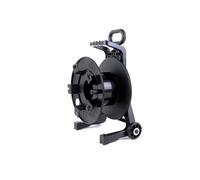 Enrouleur de câble d'extension rétractable 10 m Cordon d'alimentation robuste Support pivotant à 180 ° for monta au plafond ou au mur Enrouleur de câble électrique automatique(A1037-Wheel)