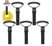 Enrouleur de Câble d'Extension - Sangles de Rangement Enroulables Organisation 5 Pièces,Outils Réutilisables Durables pour Électricité Extérieur Jardin Bateau Atelier Mur
