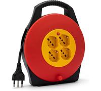 Enrouleur De Câble Domestique 4 Prises Câble H05VV-F3G1.0MM2 5M CE
