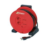 Enrouleur de câble électrique 4 prises 20 m / 3 x 1,5 base en plastique.