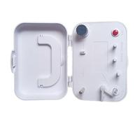 Enrouleur de câble électrique avec capteur à induction d'arrêt automatique, enrouleur de fil portable avec poignée extractible, USB 7,2 W ou double pile AA, 13,8 x 10,6 x 7,8 cm (L x l x H) (type