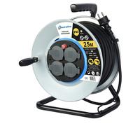 Enrouleur de câble électrique chantier avec terre L. 25 m ho7rnf 3g2.5