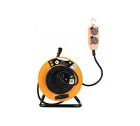 Electraline 208671 Enrouler Electrique Professional, Jaune/Noir, 30 M