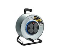 Enrouleur électrique - Electraline - 208686 - 4 prises IP44 - 50 m - Métal