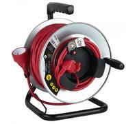 Enrouleur de câble électrique jardin avec terre fixe L. 40 m ho5vvf 3g1.5