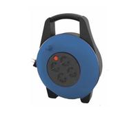 Silver Sanz 8821 4 Outlets 15 M Cable Reel Bleu