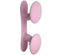 Enrouleur de câble en silicone pour appareils de cuisine, cordons de données et câbles de charge - Organiseur de cordon compact 10 x 4 x 3,3 cm avec dos solide, design divisé en deux crochets (rose)