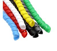 Enrouleur de câble en spirale, enrouleur, protection tube d'enroulement, ligne flexible, protecteur, organisateur(Blue,ID 8mm 10 Meters)