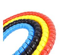 Enrouleur de câble en spirale, enrouleur, protection tube d'enroulement, ligne flexible, protecteur, organisateur(Black,10mm 2 Meters)