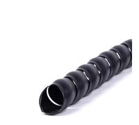 Enrouleur de câble en spirale, enrouleur, protection tube d'enroulement, ligne flexible, protecteur, organisateur(Black,ID 10mm 10 Meters)