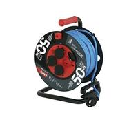 Enrouleur de câble extérieur 50m 4 prises IP44 1,5mm² 16A