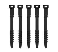 Enrouleur de câble for casque d'écoute, Clip fixation, gestion ligne chargement téléphone portable, organisateur cordon données, attache fil(Black)