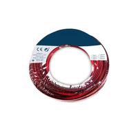 Enrouleur de câble parallèle 2 x 0,75 mm en rouge et noir, idéal pour l'audio. Parfait pour vos projets sonores, avec 15 mètres de long pour plus de polyvalence et de commodité de connexion.