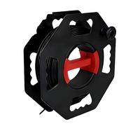 Enrouleur de câble portable, de cordon, manivelle centrale, corps ouvert, fentes de routage, découpes, rangement bien rangé pour les zones d ' étagère, rallonge de rangement, enrouleur de câble,