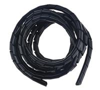 Enrouleur de câbles en spirale, Spiral Cable Wrap 2 Meters 8mm Inner Diameter Multicolor(Black)