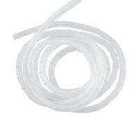 Enrouleur de câbles en spirale, Spiral Cable Wrap 2 Meters 8mm Inner Diameter Multicolor(White)