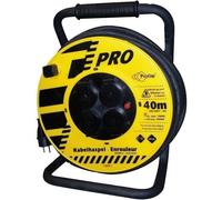 Enrouleur de chantier - en néoprène - 40 m - 3G2.5mm² - 4 prises - IP44 - j