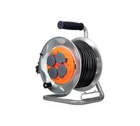 - Enrouleur de chantier IP44 4 prises 16A 3G2,5mm² 25m - Orange