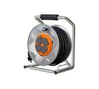 Zenitech - Enrouleur de Chantier IP44 4 Prises 16A 3G2,5mm² 35m - Orange