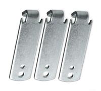 Enrouleur de clôture en métal pour clôture de jardin - Dispositif d'enroulement compact de 8,4 x 2,4 cm, construction compatible avec clôtures métalliques et métalliques (3 pièces)