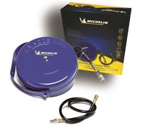 Enrouleur de compresseur automatique 10m Michelin - Acier - Tuyau PVC Diam 8x12 - Raccord rapides